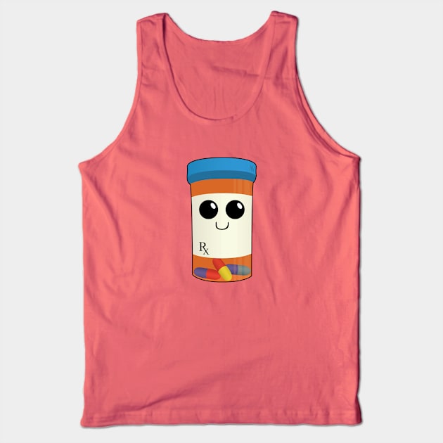 Rex the Pill Bottle - Drug Buddies Tank Top by Strangers With T-Shirts